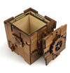 Solid wood puzzle box made in America