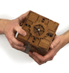 Solid wood puzzle box made in America